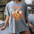 Toddler Boo Crew Halloween Costume For Teacher Kids Women's Comfort Colors T-Shirt Gray