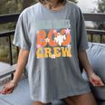 Toddler Teacher Boo Crew Ghost Groovy Halloween For Women Women's Comfort Colors T-Shirt Gray Toddler Teacher Boo Crew Ghost Groovy Halloween For Women Women's Comfort Colors T-Shirt Gray