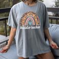 Toddler Teacher Rainbow Leopard Infant Teacher Men Women Women's Comfort Colors T-Shirt Gray Toddler Teacher Rainbow Leopard Infant Teacher Men Women Women's Comfort Colors T-Shirt Gray