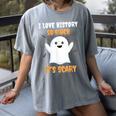 History Teacher Halloween History Class School For Men Women Kids Women's Comfort Colors T-Shirt Gray