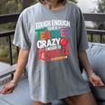 Tough Enough To Be A Teacher Crazy Enough To Love It Women's Comfort Colors T-Shirt Gray