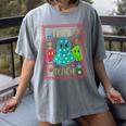 Trick Or Teach Neon Ghost Flower Teacher Spooky Halloween Women's Comfort Colors T-Shirt Gray Trick Or Teach Neon Ghost Flower Teacher Spooky Halloween Women's Comfort Colors T-Shirt Gray