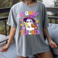 Trick Or Teach Spooky Teacher Ghost Halloween Teacher Women's Comfort Colors T-Shirt Gray Trick Or Teach Spooky Teacher Ghost Halloween Teacher Women's Comfort Colors T-Shirt Gray
