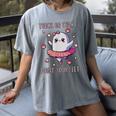 Trick Or Treat Point Your Feet Halloween Ghost Dance Teacher Women's Comfort Colors T-Shirt Gray