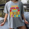 Twinning With My Bestie Teacher Boy Spirit Week Twin Day Women's Comfort Colors T-Shirt Gray Twinning With My Bestie Teacher Boy Spirit Week Twin Day Women's Comfort Colors T-Shirt Gray