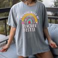 Twinning With My Teacher Bestie Spirit Week Girls Day Kids Women's Comfort Colors T-Shirt Gray