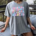 Twinning With My Teacher Bestie Teaching Partner Women's Comfort Colors T-Shirt Gray Twinning With My Teacher Bestie Teaching Partner Women's Comfort Colors T-Shirt Gray