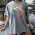 Unique For Artists By ADS Color Wheel Educational Art Teacher Dog Themed Artist Small Women's Comfort Colors T-Shirt Gray