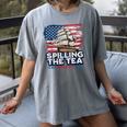 US History Teacher Boston Spilling The Tea Since 1773 Women's Comfort Colors T-Shirt Gray