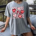 Valentine You Are Loved Worthy Enough Candy Heart Teacher For Men Women Girls Kids Women's Comfort Colors T-Shirt Gray
