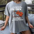 Violin Player Costume For Men Women Violin Teacher Violinist Women's Comfort Colors T-Shirt Gray Violin Player Costume For Men Women Violin Teacher Violinist Women's Comfort Colors T-Shirt Gray
