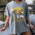 Welcome To The Hive Bee Teacher Back To School Women's Comfort Colors T-Shirt Gray