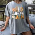 Wild About Math Cute Teacher Student Math Club Women's Comfort Colors T-Shirt Gray
