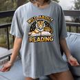 Wild About Reading Tiger For Teachers & Students Women's Comfort Colors T-Shirt Gray Wild About Reading Tiger For Teachers & Students Women's Comfort Colors T-Shirt Gray