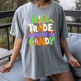 Will Trade Students For Candy Teacher Cute Halloween Costume Women's Comfort Colors T-Shirt Gray Will Trade Students For Candy Teacher Cute Halloween Costume Women's Comfort Colors T-Shirt Gray