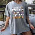 Will Trade Students For Candy Teacher Halloween Costume Tee Women's Comfort Colors T-Shirt Gray Will Trade Students For Candy Teacher Halloween Costume Tee Women's Comfort Colors T-Shirt Gray