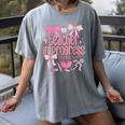 Women Teacher In Progress Coquette Pink Bow Future Teacher Women's Comfort Colors T-Shirt Gray Women Teacher In Progress Coquette Pink Bow Future Teacher Women's Comfort Colors T-Shirt Gray