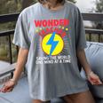 Wonder Teacher Costume Shirt Teacher Halloween Costume Men Women Women's Comfort Colors T-Shirt Gray Wonder Teacher Costume Shirt Teacher Halloween Costume Men Women Women's Comfort Colors T-Shirt Gray