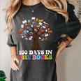 100 Days In The Books Reading Teacher 100th Day Of School Women's Comfort Colors T-Shirt Pepper 100 Days In The Books Reading Teacher 100th Day Of School Women's Comfort Colors T-Shirt Pepper