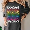 100 Days Of School Heart Love Teacher Or Student 100th Day Women's Comfort Colors T-Shirt Pepper