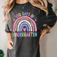 100th Day Of Kindergarten Teacher Kids 100 Days Smarter Women's Comfort Colors T-Shirt Pepper 100th Day Of Kindergarten Teacher Kids 100 Days Smarter Women's Comfort Colors T-Shirt Pepper