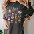 12 Day Of History Teacher Christmas Social Studies Student Women's Comfort Colors T-Shirt Pepper