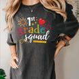 1st First Grade Squad Student Teacher Back To School Women's Comfort Colors T-Shirt Pepper 1st First Grade Squad Student Teacher Back To School Women's Comfort Colors T-Shirt Pepper