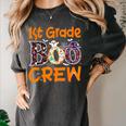 1st Grade Boo Crew First Grade Halloween Teacher Women's Comfort Colors T-Shirt Pepper