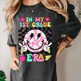 In My 1st Grade Era Smile Face Back To School Teacher Kid Women's Comfort Colors T-Shirt Pepper