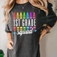 1st Grade Squad Back To School First Grade Teacher Boy Girl Women's Comfort Colors T-Shirt Pepper
