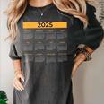 2025 Calendar For Planners Teachers Offices Months Women's Comfort Colors T-Shirt Pepper 2025 Calendar For Planners Teachers Offices Months Women's Comfort Colors T-Shirt Pepper