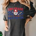 2nd Grade Batter Up Back To School Baseball Teacher Kids Women's Comfort Colors T-Shirt Pepper