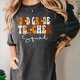 2nd Grade Teacher Squad Cute Women Groovy Fall Autumn Lovers Women's Comfort Colors T-Shirt Pepper 2nd Grade Teacher Squad Cute Women Groovy Fall Autumn Lovers Women's Comfort Colors T-Shirt Pepper