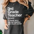 3rd Grade Teacher Definition Back To School First Day Women's Comfort Colors T-Shirt Pepper