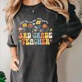 3rd Third Grade Teacher Appreciation Teaching Wildflowers Women's Comfort Colors T-Shirt Pepper 3rd Third Grade Teacher Appreciation Teaching Wildflowers Women's Comfort Colors T-Shirt Pepper