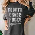 4th GRADE Rocks Teacher Rockstars I Teach Ready To Rock Women's Comfort Colors T-Shirt Pepper 4th GRADE Rocks Teacher Rockstars I Teach Ready To Rock Women's Comfort Colors T-Shirt Pepper