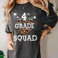 4th Grade Squad Star Team Leopard Teacher Crew Student Men Women Girls Kids Women's Comfort Colors T-Shirt Pepper 4th Grade Squad Star Team Leopard Teacher Crew Student Men Women Girls Kids Women's Comfort Colors T-Shirt Pepper