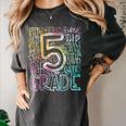 5th Grade Typography Team Fifth Grade Teacher Back To School Women's Comfort Colors T-Shirt Pepper