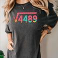 67 Ice Cream Drip Meme Square Root 4489 Slang Math Teacher Women's Comfort Colors T-Shirt Pepper