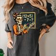 67 Teacher Halloween Skeleton Women's Comfort Colors T-Shirt Pepper