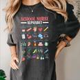 ABC School Nurse Alphabet Student Teacher Health Worker Women's Comfort Colors T-Shirt Pepper ABC School Nurse Alphabet Student Teacher Health Worker Women's Comfort Colors T-Shirt Pepper