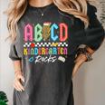 ABCD Kindergarten Rocks Pencil Lightning Teachers Rock Boys Women's Comfort Colors T-Shirt Pepper