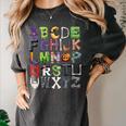 ABCs Alphabet Halloween Learning Kindergarten Teachers Women's Comfort Colors T-Shirt Pepper