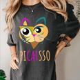 Abstract Cat Art Picatsso Shirt For Art Teachers Women's Comfort Colors T-Shirt Pepper Abstract Cat Art Picatsso Shirt For Art Teachers Women's Comfort Colors T-Shirt Pepper