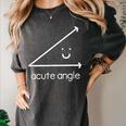 Acute Angle Cute Math Teacher Women's Comfort Colors T-Shirt Pepper Acute Angle Cute Math Teacher Women's Comfort Colors T-Shirt Pepper