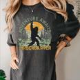 Adventure Awaits Bigfoot Teacher Kindergarten Back To School Women's Comfort Colors T-Shirt Pepper Adventure Awaits Bigfoot Teacher Kindergarten Back To School Women's Comfort Colors T-Shirt Pepper
