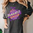 Algebra Teacher Halloween Spooky Ghost Math Mathematics Grad Women's Comfort Colors T-Shirt Pepper
