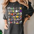Alphabet ABCs Halloween Characters Kindergarten Teacher Kids Women's Comfort Colors T-Shirt Pepper Alphabet ABCs Halloween Characters Kindergarten Teacher Kids Women's Comfort Colors T-Shirt Pepper