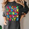 Alphabet Animals ABCs Zoo Kids Boys Girls Teacher Women's Comfort Colors T-Shirt Pepper