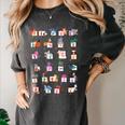 American Sign Language For Teachers ASL Alphabet Women's Comfort Colors T-Shirt Pepper